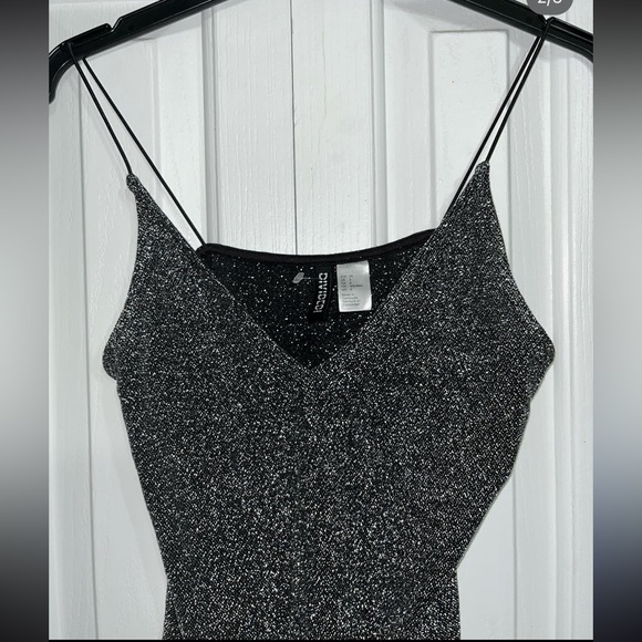 Dark grey sparkly minidress - Picture 2 of 2